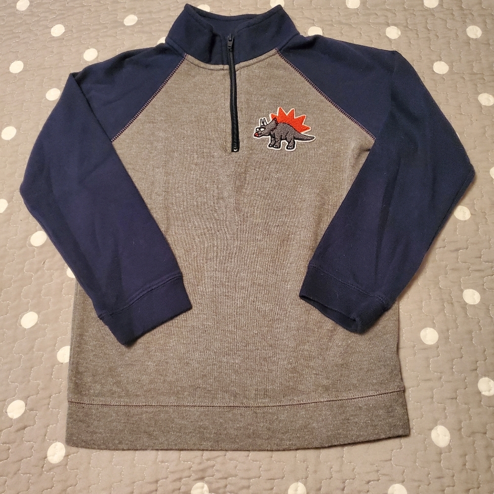 Boy's Small Dinosaur Pullover Sweater